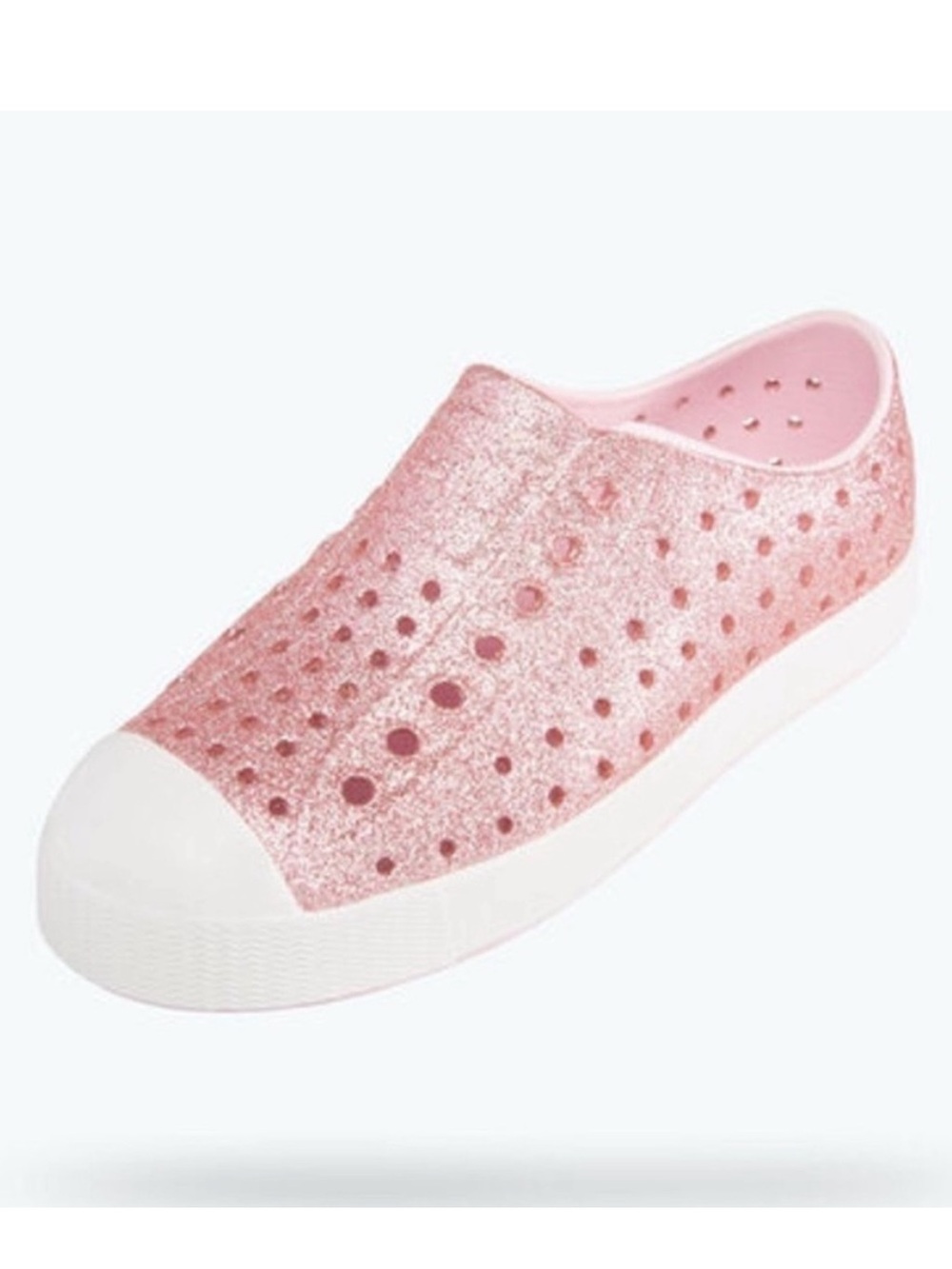 Native Shoes Jefferson Bling Glitter Slip-On BLING/ PINK, Size 4 M